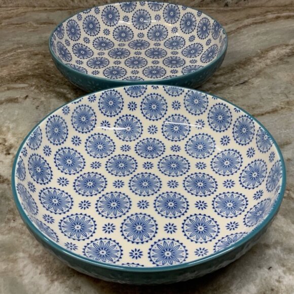 SIGNATURE 2 Piece Dinner Bowl Set STONEWARE BRAND-NEW boxed - Picture 2 of 15